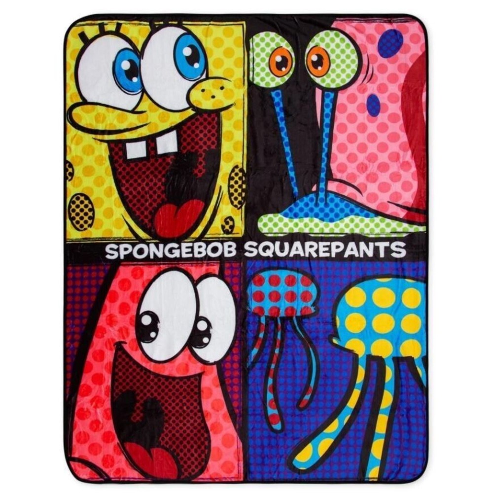Nickelodeon SpongeBob SquarePants Fleece Throw Blanket with Patrick 45in x60in